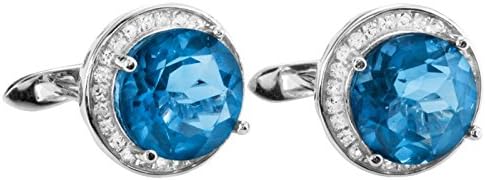 Shipton and Co Ladies Shipton and Co Silver and 10mm Round Colour Change Flourite and White Topaz Earrings TFE070FLWT