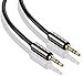 Price comparison product image Poppstar 0.5 m Audio Jack Cable 3.5 mm Jack Cable Gold-Plated Headphone, Headphone Extension Cable - Speaker, Smartphone, MP3 Player, Car Radio, Black