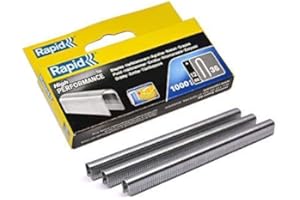 Rapid, punti metallici per graffatrice fissacavi Rapid R36, 12 mm, confezione da 1000