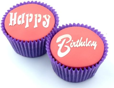 Lindy Smith’s 'Happy' &amp; 'Birthday' Word Cake Stencil Set (LC205)