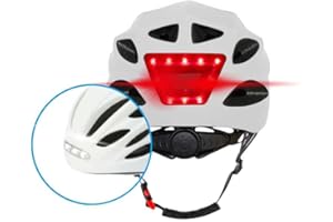 BEEPER - Casque avec LED Avant et arrière pour Vélo, VTT, Trottinette électrique ME134