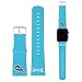 Produktbild Offizielle NFL Einfarbig Tennessee Titans Logo Himmelblau Synthetik-Lederband & Schnalle für 42mm Strap & Silver Adapter Kit