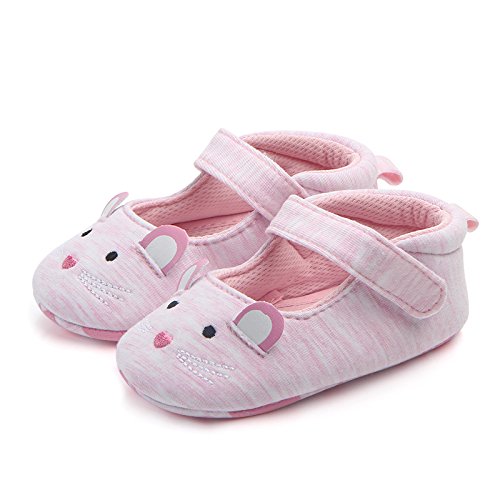 FemmeStopper Baby Pink Mouse Canvas Shoes - 12-18 Months, 14 cm RS.500 (71.00% Off) - Amazon