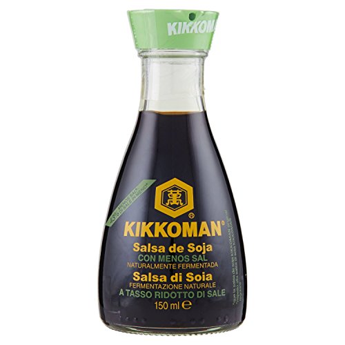 Kikkoman Salsa di Soia a Basso Contenuto di Sale - 2 pezzi da 150 ml [300 ml]