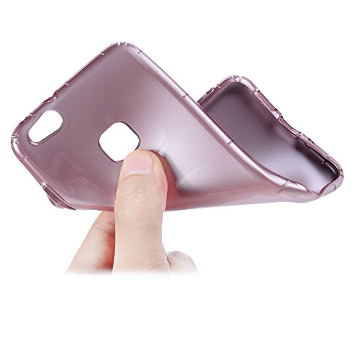 Huawei P10 Lite Silikon Case Huawei P10 Lite Handyhülle YOKIRIN Premium Relief Flexible TPU Silikon Case Schutzhülle Weich Cover Handytasche Etui Handycase Slim Fit Rutschfest Kratzfest Silikonhülle Lila - 7