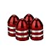 Produktbild EARS - 4x Aluminium Bullet Car Bullet Form Reifen Felge Ventil Rad Stem Caps (Rot)