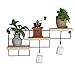 Produktbild Minmin Schmiedeeisen Wand Regal Balkon massivholz Blume Stehen kreative Halle hakenregale Wand lagerregal Blume Stehen (Farbe : Holz)
