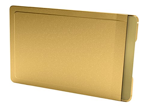 Card caja fuerte color Tarjeta Carcasa de Acero Inoxidable en Color Dorado, RFID/NFC para teléfono