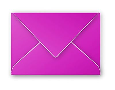 Clairefontaine 5760C Pollen Paquet de 20 Enveloppes 7,5x10 cm, Framboise