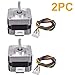Produktbild Colorful Schrittmotor 2 Pack, Nema 17 Stepping Motor 28Ncm Haltemoment 12V / 0,4A Stepper Motor, 2 Phase 4-Draht 1,8 ° Schrittmotor für 3D Drucker