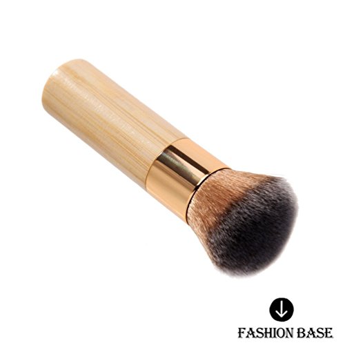 Fashion Base® 1PCS New Women Makeup Brushes Bamboo Handle Blush Powder Foundation Contour Eyebrow Eyeliner Kabuki Make Up Brush Cosmetics Blending (Powder Brush)
