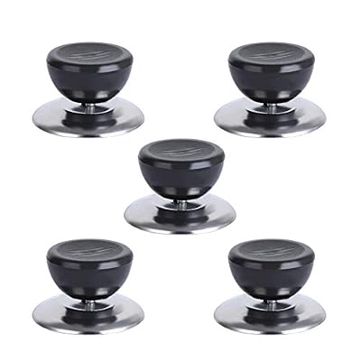 AIEVE Bouton de Couvercle, Bouton de couvercles de poêles à casseroles résistant à la Chaleur, 5 pièces Poignée de Levage, poignée de Levage, ustensiles de Cuisine à Domicile