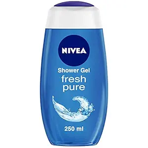 NIVEA Body Wash, Fresh Pure Shower Gel, Refreshing Aquatic Scent, 250 ml