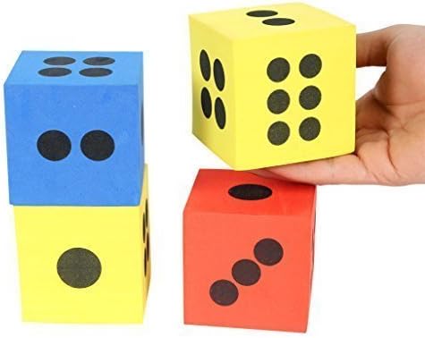 Foam Playing Teaching Math Dice Pack of 12