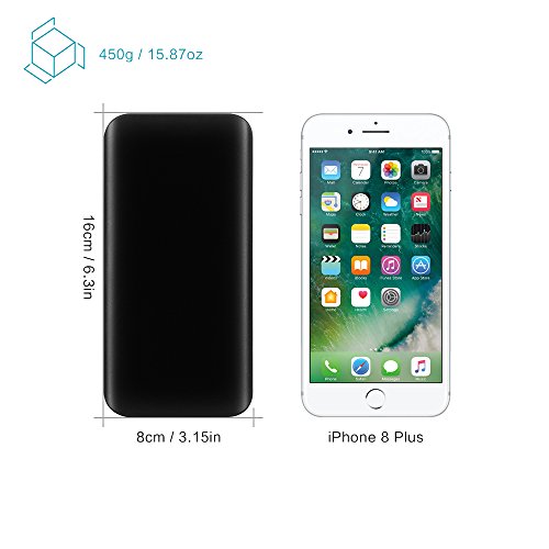 Batterie Externe 25000mAh Power Bank Portable avec Double Port USB et 4 Mode LED Flashlight Ultra-Capacit   Chargeur Portable de Secours pour Smartphone Samung S8 Tablette PSP D   autre USB Via Device