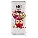 Produktbild Samsung Galaxy S8 Plus Hülle, Chreey Glatt Transparent Schutzhülle 3D Druck Öl Glanz Relief Muster Crystal Klar Handyhülle Ultra Slim Weich TPU Silikon Case Cover Skin Kratzfeste [Vier Eulen]