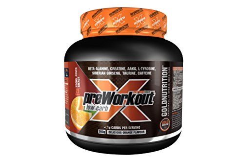 Extreme Force Pre-Workout Low Carb Suplemento para Deportistas Sabor Naranja - 300 gr