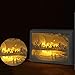 Produktbild EFGS 3D-Papier-Cut-Lampe, Silhouette Carving Schattenlicht Nachtlicht Fernbedienung Papierschnitzen Lampe Papierschnitt Lichtkasten Warme Romantische Weihnachtsatmosphäre