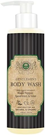 PHB Gentlemen's Body Wash with Black Pepper, Spearmint and Lime, 250 ml