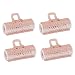 Imported 4Pcs Plastic Hairdressing Hair Styling Roller DIY Curlers - Pink RS.190.00