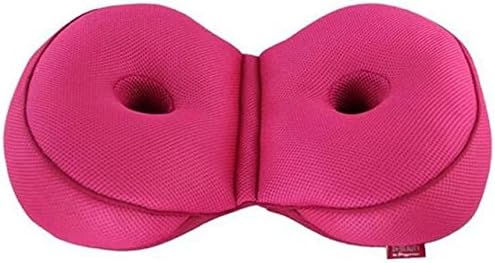 Gabriera Foldable Coccyx Orthopedic Bottom Seat Cushion Comfort Breathable Mesh Chair Pads Tailbone Relief Lower Back for Office Home Rose