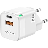REMORAX Qbic PD 30Watt GaN Fast Charger with A + C Input, White
