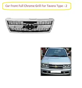 Auto_Smart_Look Car Chrome Finishing Plastic Front Grill for Chevrolet Tavera Type 2