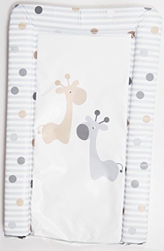 Baby Changing Mat Giraffe Friends Grey Brown