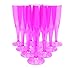 Produktbild Champagnerflöten, Plastik, einteilig, hochwertiger Einwegartikel, 160 ml, Hot Pink, 30 Stück,  mit 4 x AIOS-Getränkeuntersetzern
