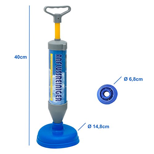 Set Reinigungspumpe und Saugglocke für Bad , Küche und WC . Pömpel , Pümpel Gummistampfer . Multifunktionale Pumpe und Gummi Stampfer für Haushalt - 7