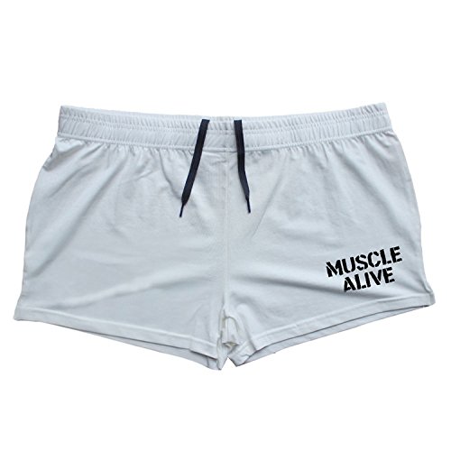 Musclealive Uomo Palestra  bodybuilding  Allenarsi  Pantaloncini  Cotone