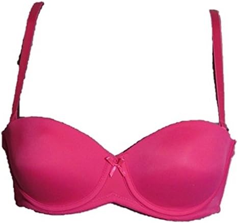 Ladies Strapless Bra Multiway Halterneck Crossover Underwired Black White Skin Red Pink Blue