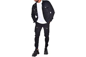 Yesgirl Survêtement Homme Ensemble De Survêtement Jogging Sports Survêtement Manches Longues Veste et Pantalon Casual 2 pièces