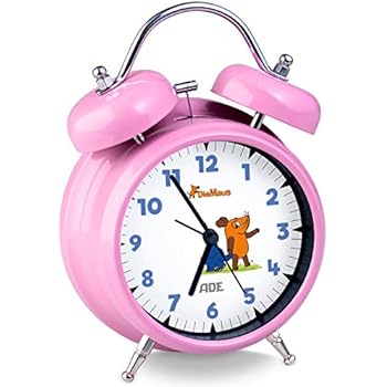 TFA Dostmann Kinder-Wecker Best Friends - Rosa Analoger Wecker Für Mädchen