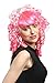Produktbild WIG ME UP - 91044-ZAC5-ZA62 Perücke Damen Fasching Karneval Cosplay Gothic Lolita Pink-Weiß-Mix Barock Spirallocken