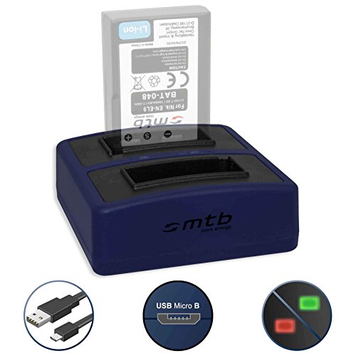 Batterie   Double Chargeur Compact  USB  pour Nikon EN-EL9   Nikon D40  D40x  D60  D3000  D5000 - Cable Micro USB inclus