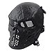 Produktbild Covermason Halloween-Maske Airsoft Paintball Voll Gesicht Schädel-Skeleton CS Maske Tactical Military Mask (Schwarz)