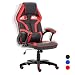 Produktbild FAYEAN Racing Gaming Bürostuhl Computerstuhl Ergonomisch Hohe Rückenlehne Design PU Leder 360 Grad drehbar Höhenverstellbar mit Lendenwirbelstütze und Wippkunktion Rot