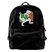 Produktbild Irish Flag T-Rex Dinosaur Clover Shamrock ST. Patrick's Day Canvas Backpack for Men Women Lightweight