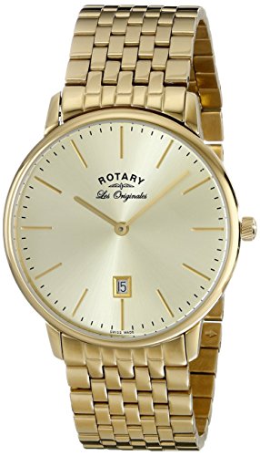 Rotary Men's Watch XL Analogue Quartz Stainless Steel Coated Les Original GB90052 / 03