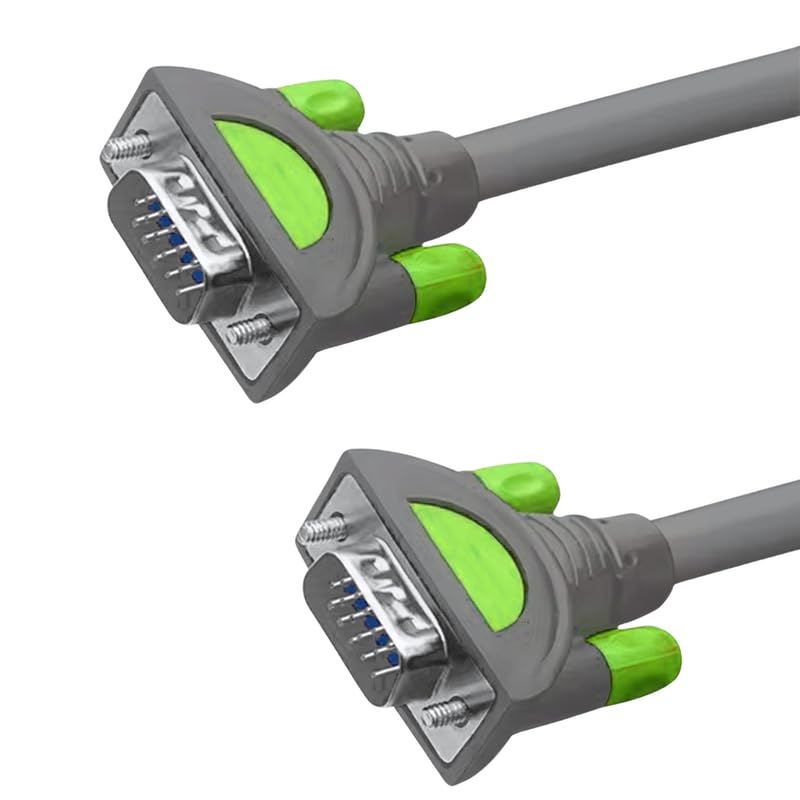 MULTYBYTE VGA Cable 20 Meter - High Durability Male to Male Cable for PC/Laptop, Projector, LCD Monitor- 15 Pin VGA Port - 1080p HD Resolution Support- Ideal for Gaming, Video Editing, and Projection