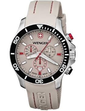 Wenger Herren-Armbanduhr XL Seaforce Chronograph Quarz Silikon 01.0643.105