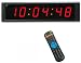 Produktbild ganxin programmierbar 1 rot Farbe 6 Ziffern LED Timer mit Countdown und Zählen bis Wanduhr, 12/24 Stunden Real Time Clock, Stoppuhr von Fernbedienung