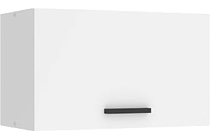 ‎B BELINI GROUP Belini Hängeschrank Küche, Küchenschränke SGP. Breite 60 cm. Oberschrank mit 1 Tür, Küchenhängeschränke, Wandschrank Hängend, Weiß matt