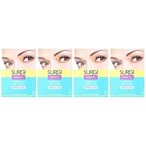 Surgi Wax Eyebrow Wax Strips - Eyebrow Hair Removal for Women - (28 Strips) - with Surgi Soothe Cream - Image 2