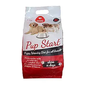 Pup Start Dog Food Puppy Weaning Diet for All Breed 1Kg, red