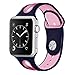 Produktbild BZLine Armband | Weiches Silikon Uhrenarmband | Für Apple iWatch Series1 2 3 38mm 42mm | Schnellspanner | Passt für 6,7"-8,7" Handgelenk | 10 Farben (38 mm, E)