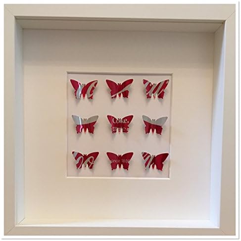 Aluminium Butterfly Coca Cola Can Square Picture Frame