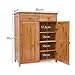 Produktbild DELLT-Schuhregal Nanzhuang einfache Schuhschrank Mehrstöckige Schuhständer Massivholz einfache moderne Wohnzimmer Eingangstür Multifunktions Schrank Schrank Schrank Schrank ( größe : 80*36*90cm(#2) )