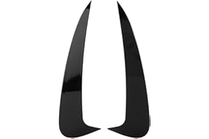 KIMISS Heckstoßstange Vent Spoiler, 2PCS Auto Heckstoßstange Seitenflossen Schwarz Ersatz für C Coupe C205 2015+